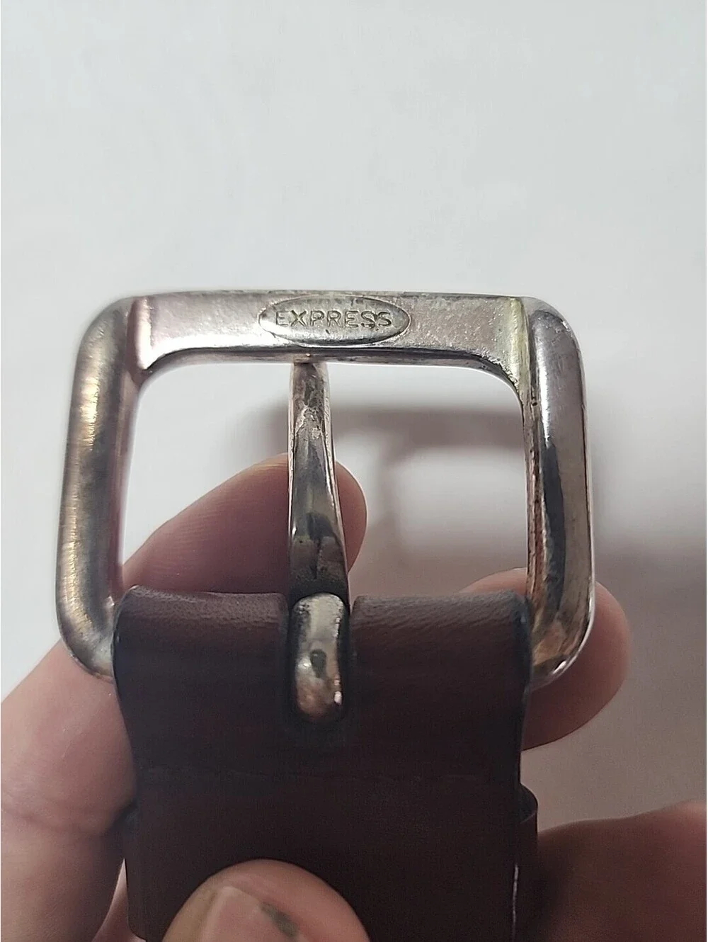 Express Italian Leather Mens Belt Xl Brown